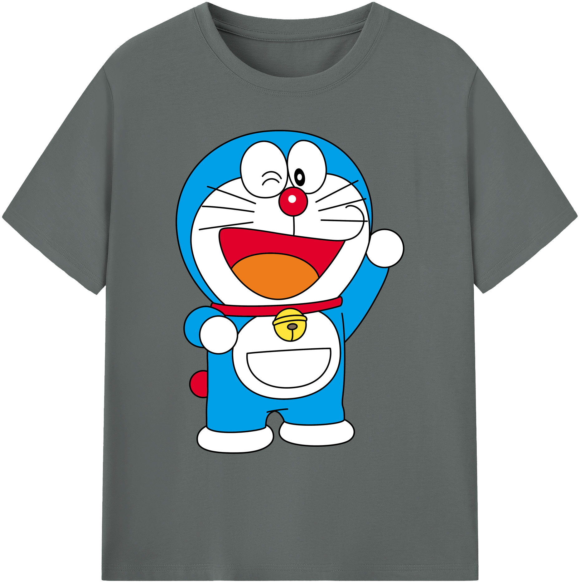 （画像用） ドラえもん Doraemon 綿100％ メンズ半袖Tシャツ｜肌触りやわらか＆通気性